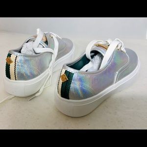 Silvery sneakers